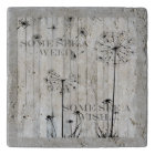 Dandelion Wishes Dreamy Gray Quote