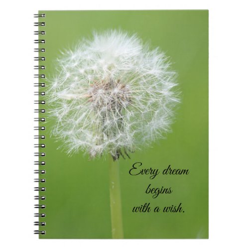 Dandelion Wishes Notebook