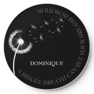 Dandelion Wishing Flower Customizable Motivational Wireless Charger