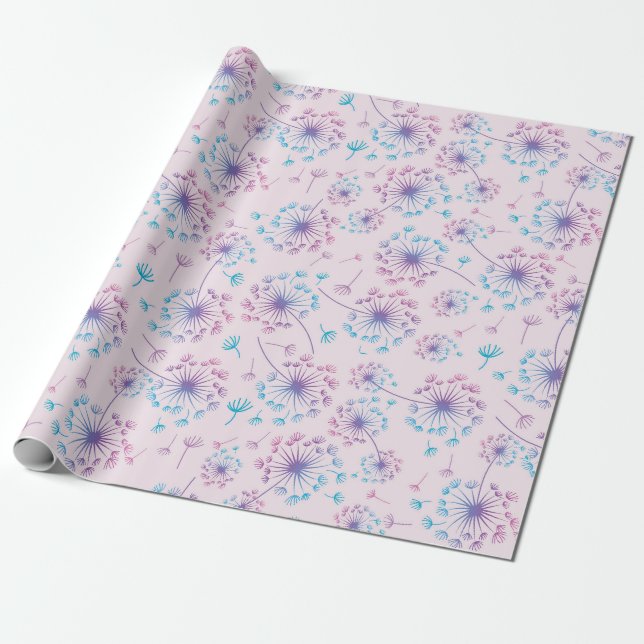 Dandelion Wrapping Paper (Unrolled)