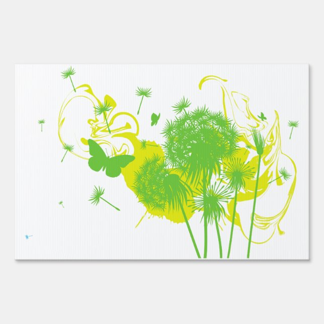 Dandelion Yard Sign (Back)