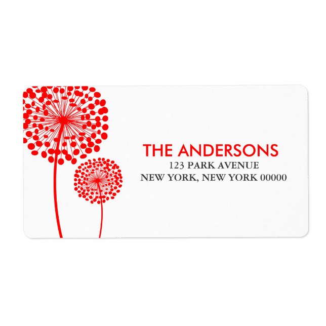 Dandelions Address Labels (Front)