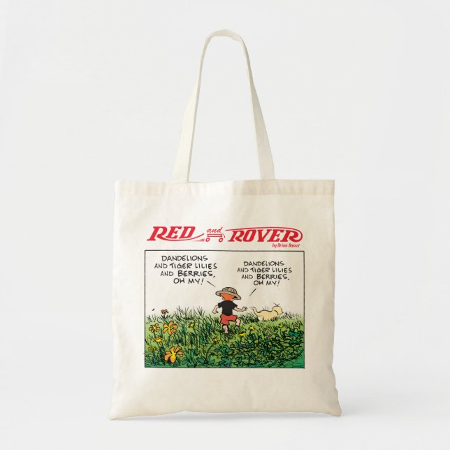 Dandelions and Tiger Lilies Tote Bag (Front)
