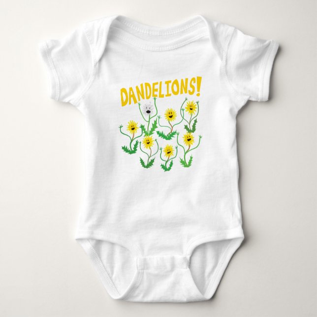 Dandelions! Baby Bodysuit (Front)
