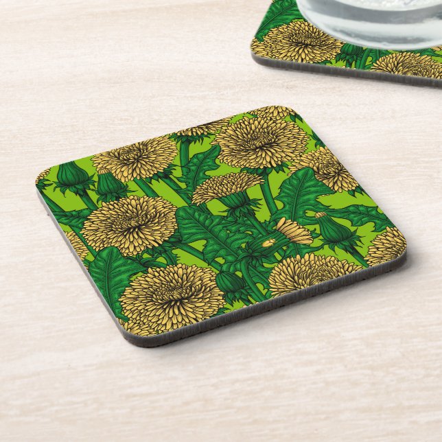 Dandelions Beverage Coaster (Left Side)