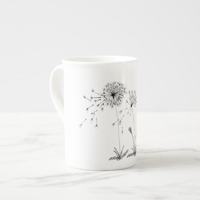 Dandelions Bone China Mug (Front Left)