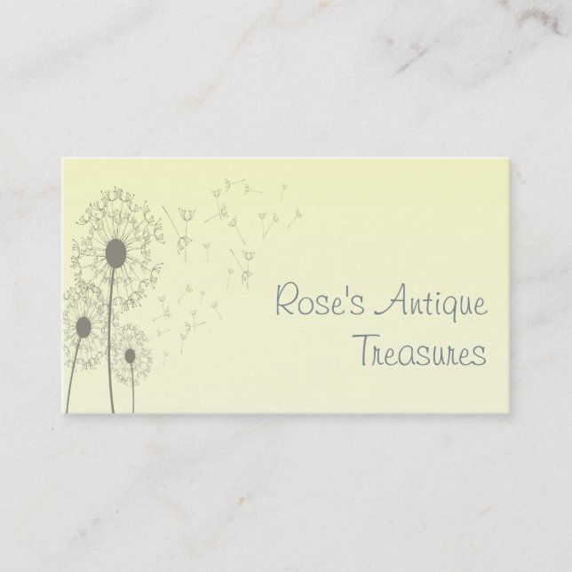 Dandelions Business Card (Front)