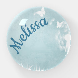 Dandelions, Butterflies & Blue Skies Paperweight