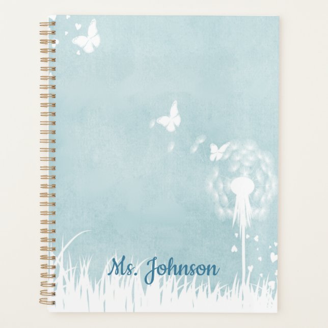 Dandelions, Butterflies & Blue Skies Planner (Front)