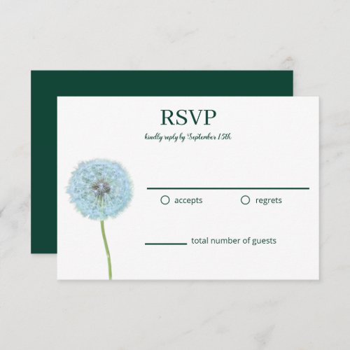 Dandelions Dandelion Clocks Green White RSVP