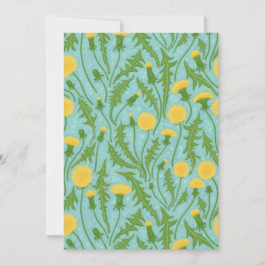 Dandelions, green, yellow and blue (Front)