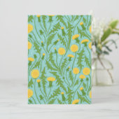 Dandelions, green, yellow and blue (Standing Front)