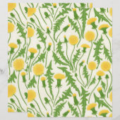 Dandelions, green, yellow and white (Front/Back)