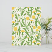Dandelions, green, yellow and white (Standing Front)
