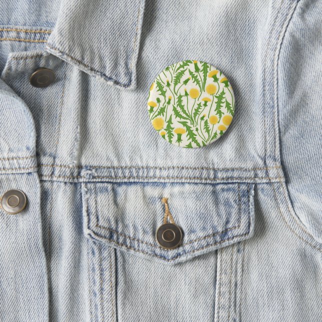 Dandelions, green, yellow and white button (In Situ)