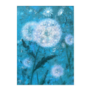Dandelions in Moon Light Acrylic Print