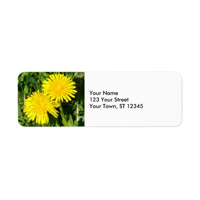 Dandelions Label (Front)