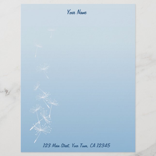 Dandelions Letterhead (Front)