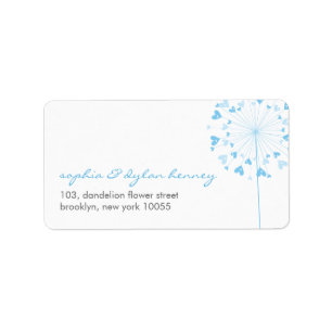 Dandelions Love Cute Summer Wedding Address Labels