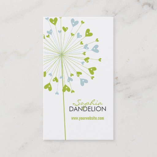 Customizable fatfatin Dandelions Love 07 Profile Card Business Cards