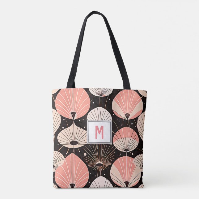 Dandelions -Mid-century- Retro Modern Design Tote Bag (Back)