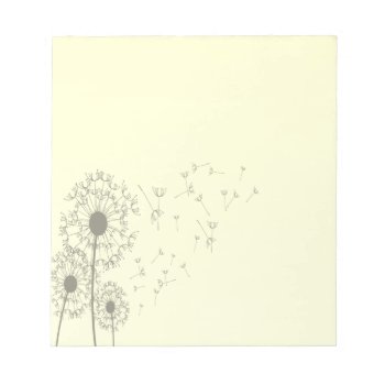 Dandelions Notepad by Lasting__Impressions at Zazzle