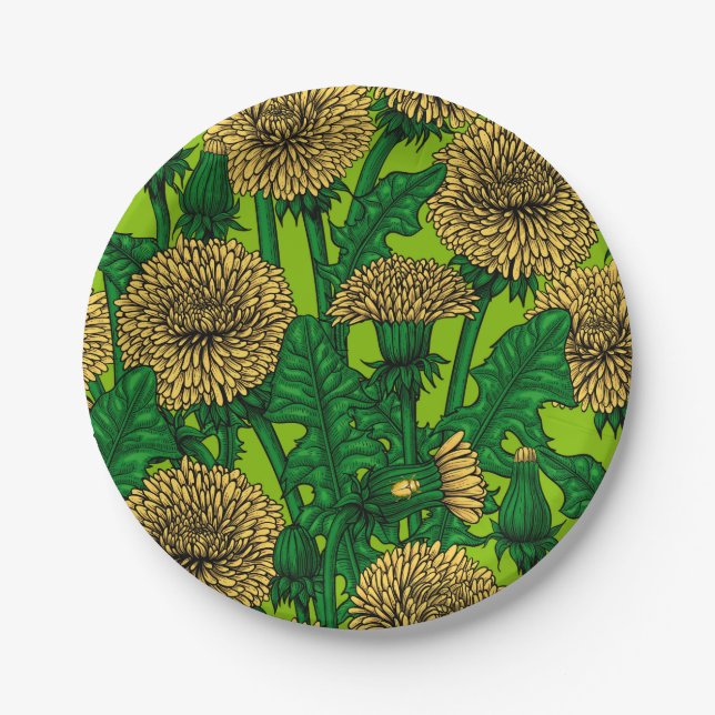 Dandelions Paper Plates (Front)