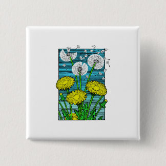Dandelions Pinback Button