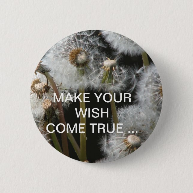Dandelions Pinback Button (Front)