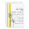 Dandelions Retro Yellow Baby Shower Invitation