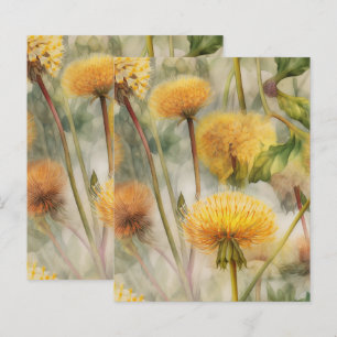 Dandelions Scrapbook Paper