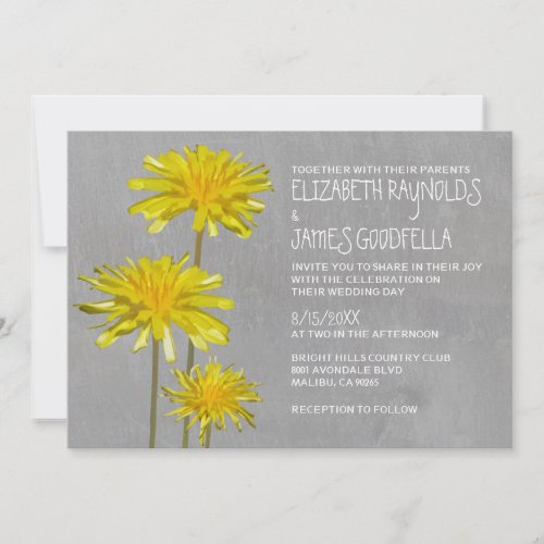 Dandelions Wedding Invitations