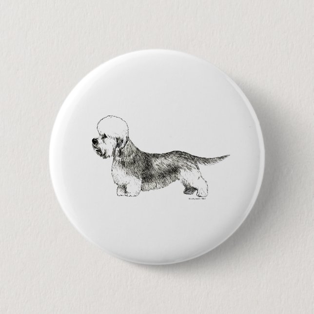Dandie Dinmont Terrier Button (Front)