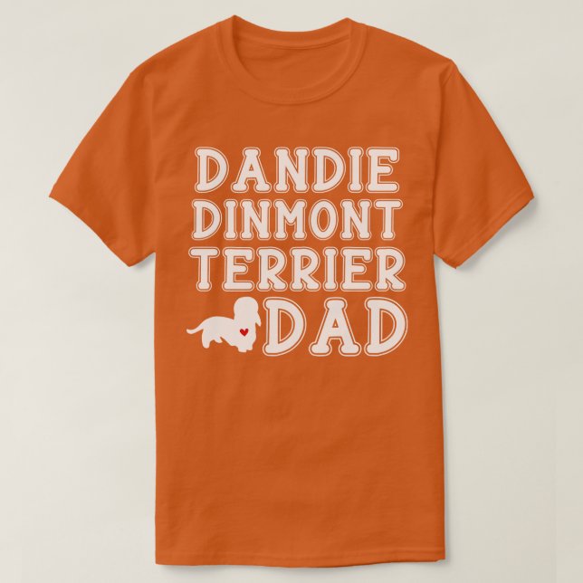 Dandie Dinmont Terrier Dad T-Shirt (Design Front)