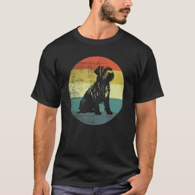 Dandie Dinmont Terrier Dog Retro Design T-Shirt