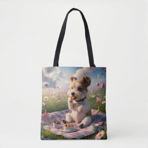 Dandie Dinmont Terrier in a Picnic Tote Bag