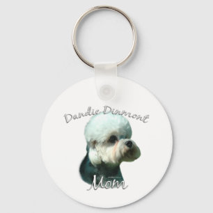 Dandie Dinmont Terrier Mom 2 Keychain