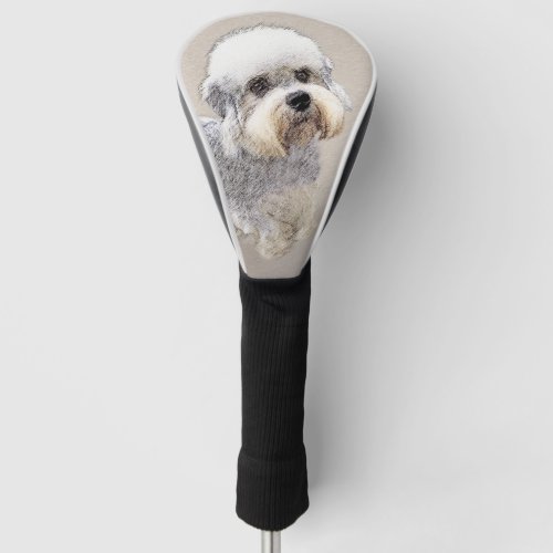 Dandie Dinmont Terrier Painting Original Dog Art Golf Head Cover
