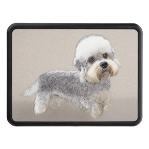 Dandie Dinmont Terrier Painting Original Dog Art Hitch Cover
