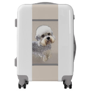 Dandie Dinmont Terrier Painting Original Dog Art Luggage