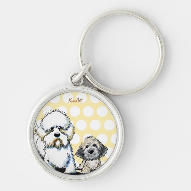 Dandie Dinmont Terriers Keychain (Front)