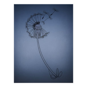 dandilion flower poster