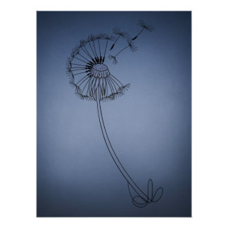 dandilion flower  poster