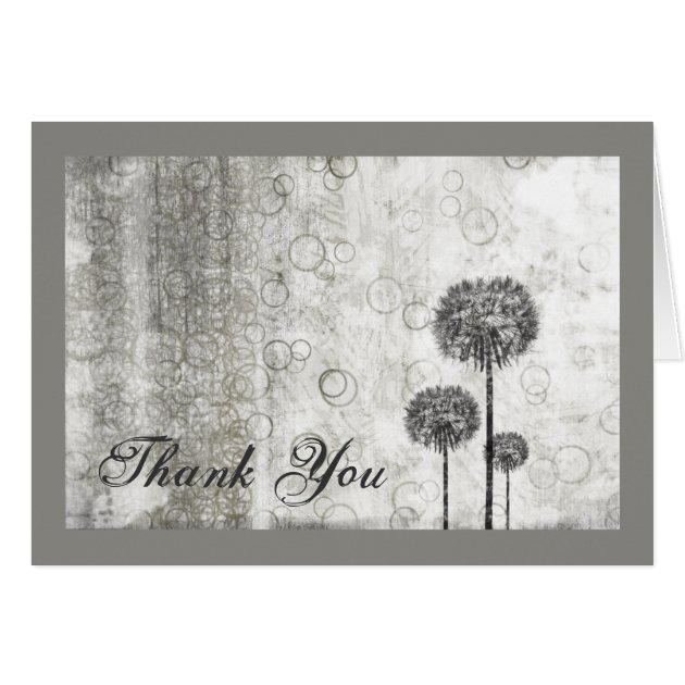 Dandilions Thank You Note Card