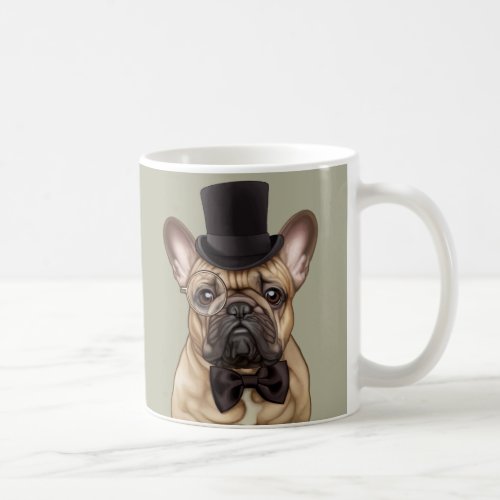 Dandy Chic French Bulldog Coffee Mug