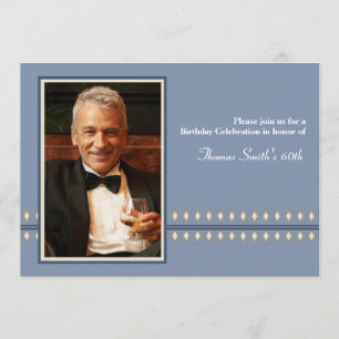 Dandy Diamonds - Photo Birthday Party Invitation