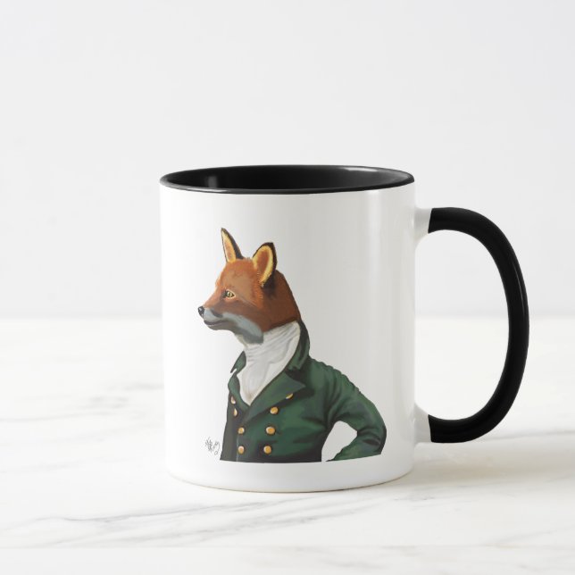 Dandy Fox Portrait Mug (Right)