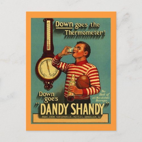 DANDY SHANDY Beverage Ad Vintage Advertising RePC Postcard
