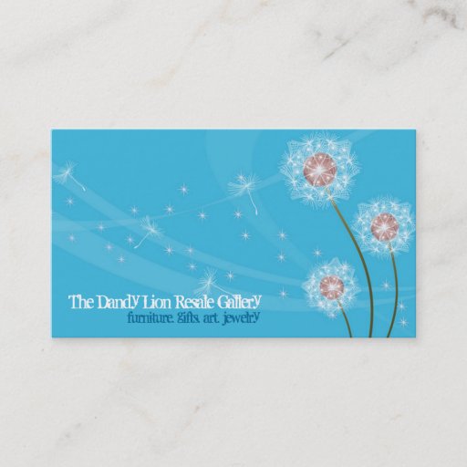 Customizable Dandylion Business Cards