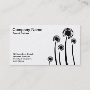 DandyLion Clocks - Black on White (Platinum) Business Card